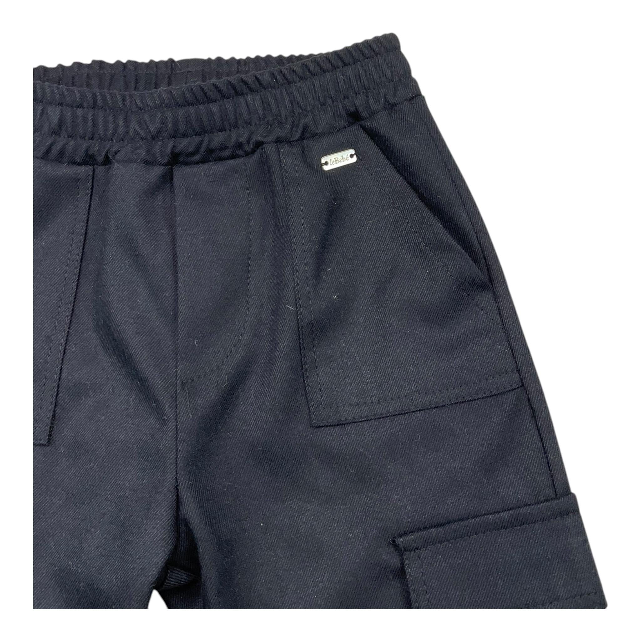 LE BEBE' pantalone tinta unita con elastico in vita Blu per Neonato LBB5171 BLU LE BEBE' 