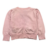 Angel'S Face Cardigan Tinta Unita Con Fiocchi Rosa Per Neonata