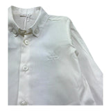 Le Bebe Camicia Manica Lunga Tinta Unita per Neonato LBB5405 BIANCO LE BEBE 
