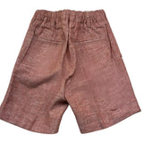 Manuel & Frank Bermuda Tinta Unita con Elastico In Vita per Bambino MF2161B TERRA MANUEL & FRANK 