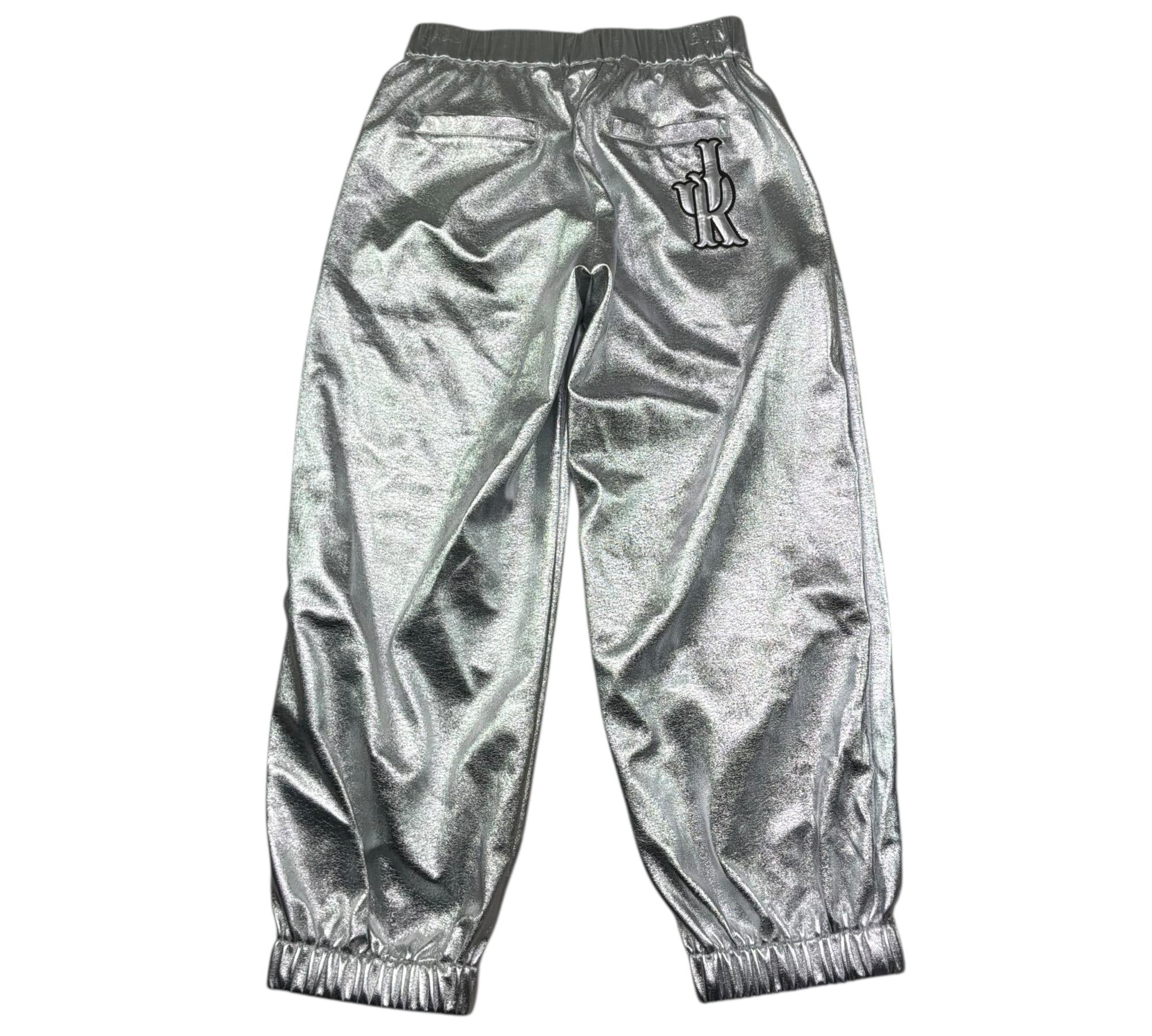 John Richmond Pantalone Tinta Unita con Elastico In Vita per Bambina RGP26052PA ARGENTO JOHN RICHMOND 