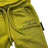 JOHN RICHMOND completo 2pz tinta unita felpa-pantalone Verde acido per Neonato RIA25003CF VERDE ACIDO JOHN RICHMOND 