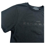 John Richmond T-Shirt Girocollo Tinta Unita con Logo per Bambina RGP26017TS NERO JOHN RICHMOND 