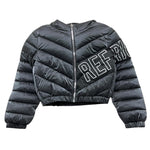 REFRIGUE giubbino tinta unita con zip e cappuccio Nero per Bambina 2841O00006 NERO REFRIGUE 