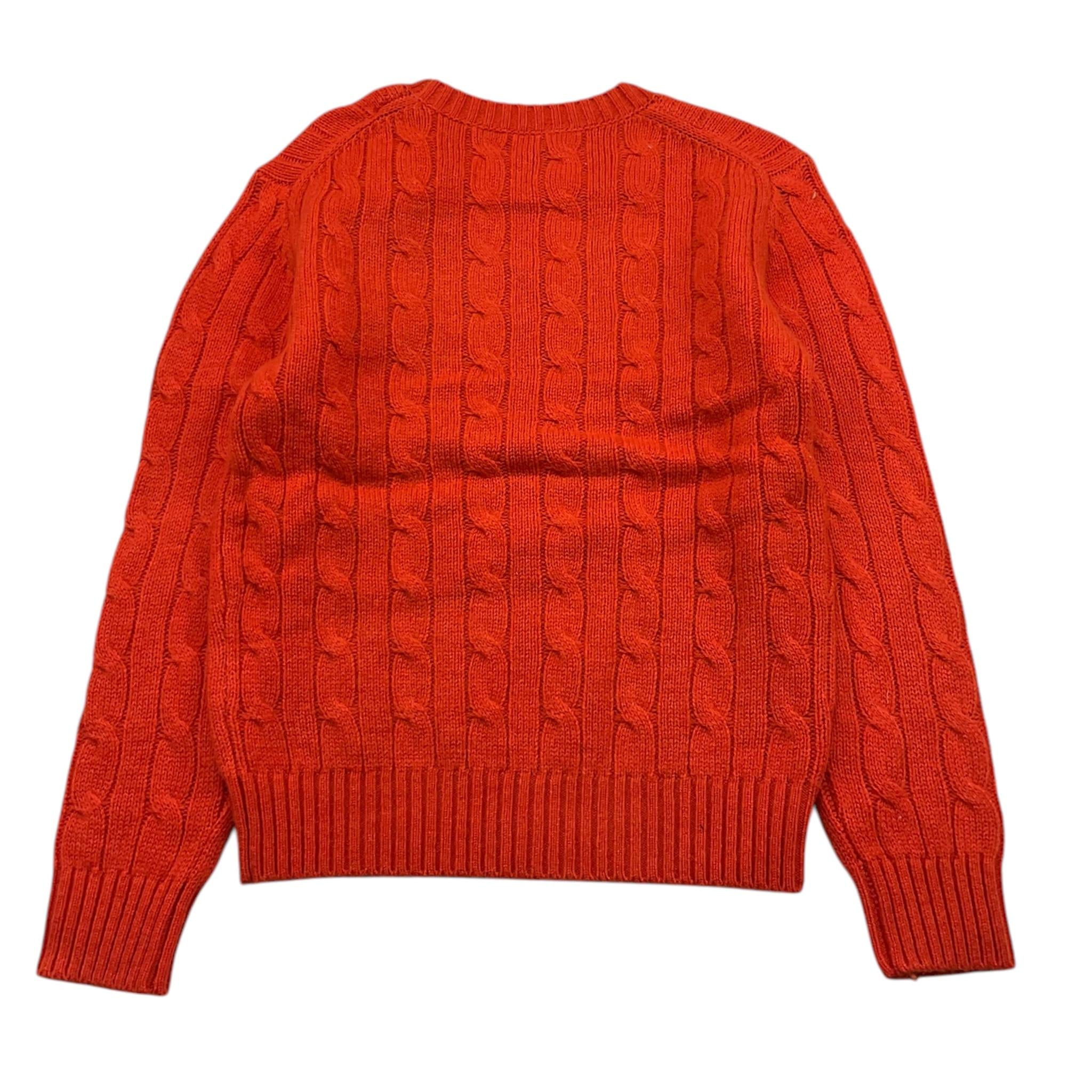 SAINT BARTH maglia girocollo tinta unita con trecce Arancione per Bambino ORANG ARANCIONE SAINT BARTH 