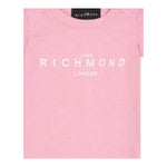 John Richmond T-Shirt Girocollo Tinta Unita con Stampa per Neonata RIP25002TSXXN ROSA JOHN RICHMOND 