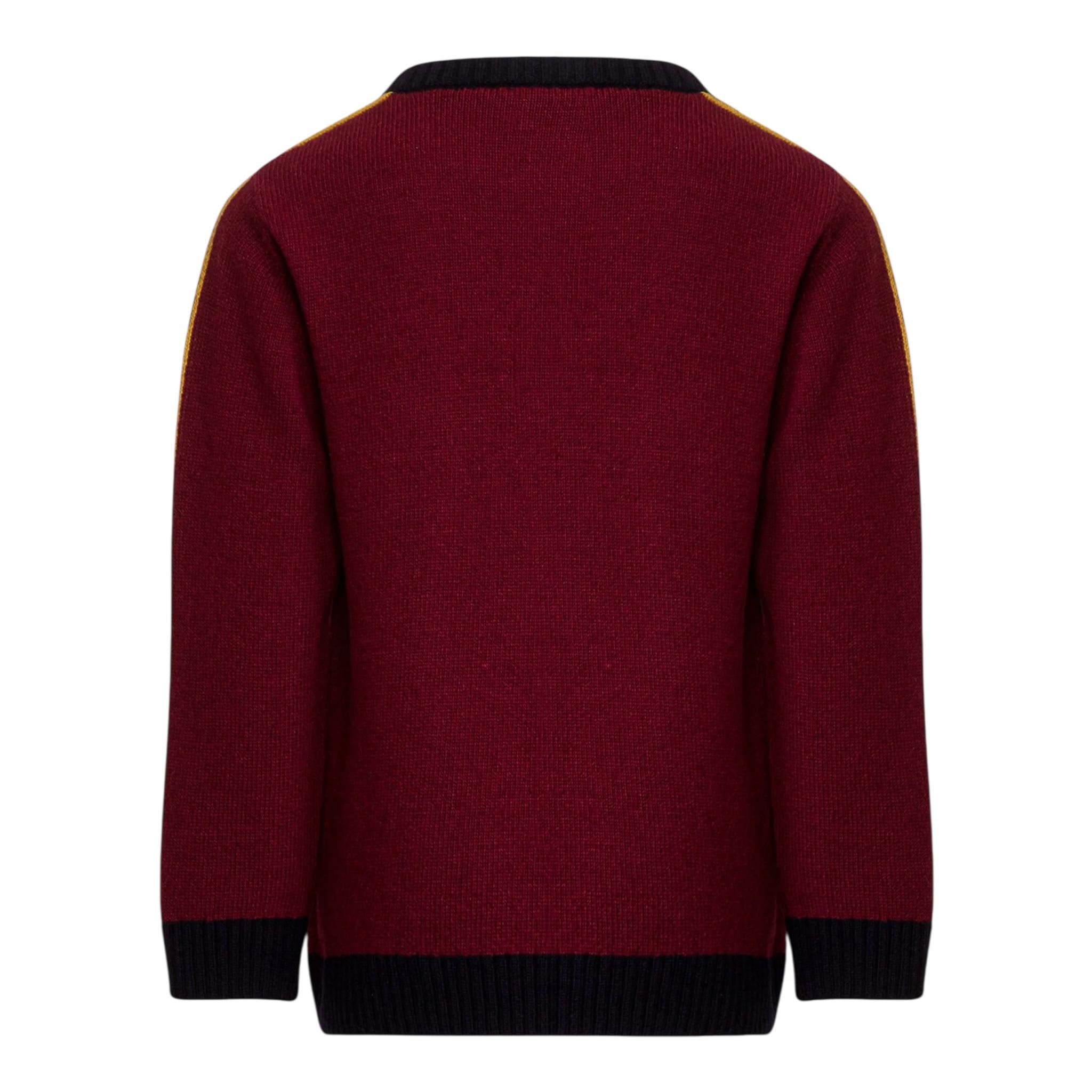 ETRO maglia girocollo tinta unita con ricami in contrasto Bordeaux per Bambino GV9P30 BORDEAUX ETRO 