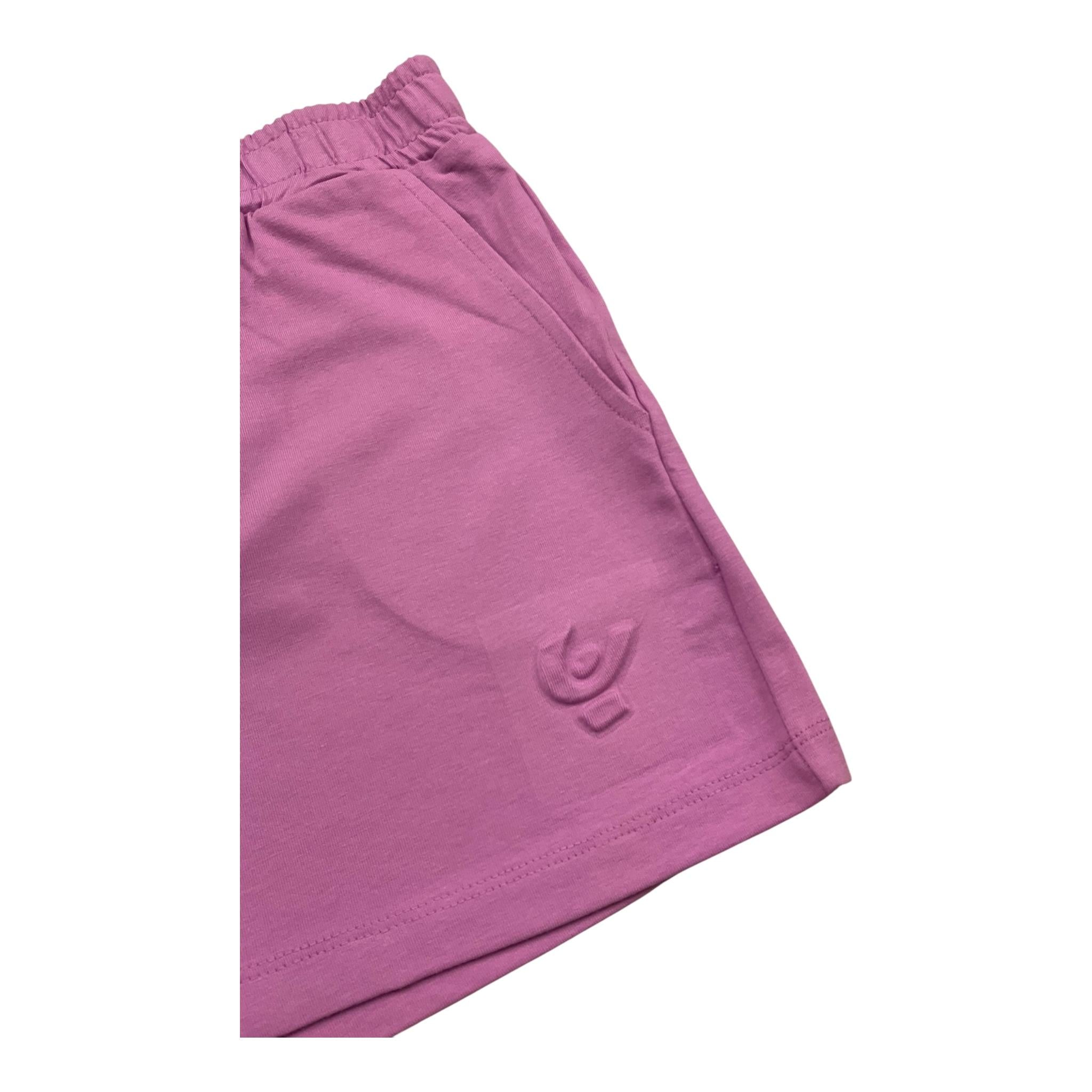 Freddy Short Tuta Tinta Unita con Logo per Bambina FR1983 LILLA FREDDY 