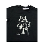 Cesare Paciotti T-Shirt Girocollo Tinta Unita con Stampa per Neonato TSP5167BXX NERO CESARE PACIOTTI 