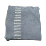 Paz Rodriguez Coperta Tinta Unita con Ricami per Neonato 03142246 AZZURRO PAZ RODRIGUEZ 