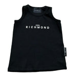 John Richmond Canotta Gircllo Tinta Unita con Logo per Neonato RIP26037CN NERO JOHN RICHMOND 