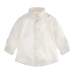 Guess Camicia Tinta Unita con Logo per Neonato N3YH04WE5W0 BIANCO GUESS 