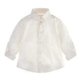 Guess Camicia Tinta Unita con Logo per Neonato N3YH04WE5W0 BIANCO GUESS 