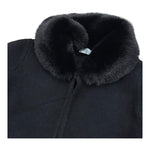 ABEL & LULA cardigan tinta unita collo pelliccia Nero per Bambina 5828 NERO ABEL & LULA 