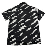 Neil Barrett Camicia Mezza Manica Tinta Unita Con Stampe Fulmini Nero Per Bambino