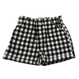 Carre'Ment Beau Short Zweifarbiges Karomuster Schwarz/Weiß für Mädchen