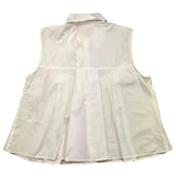 Vicolo Camicia Giromanica Tinta Unita Panna Per Bambina