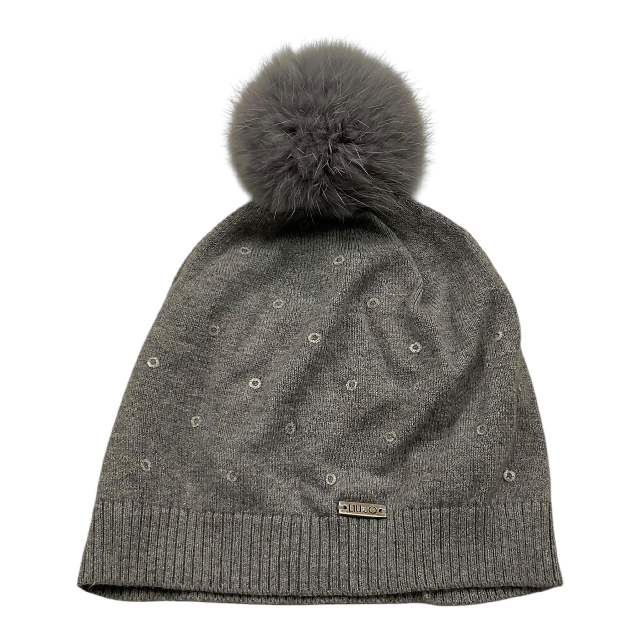 TWINSET cappello tinta unita con pon pon Grigio per Bambina K63039 GRIGIO TWINSET 