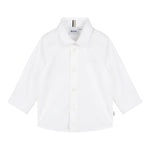 Boss Camicia Manica Lunga Tinta Unita per Neonato J51087 BIANCO BOSS 