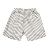 La Stupenderia Bermuda Tinta Unita con Fantasia A Righe per Neonato TJBR75 BIANCO LA STUPENDERIA 