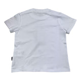 Daniele Alessandrini T-Shirt Girocollo Tinta Unita Con Stampa Logo Bianco Per Neonato