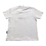 Daniele Alessandrini T-Shirt Girocollo Tinta Unita Con Stampa Logo Bianco Per Neonato