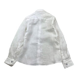 NEILL KATTER camicia tinta unita con bottoni in contrasto Bianco per Bambino VAR13 BIANCO NEILL KATTER 