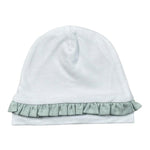 Babyvip Cappello Tinta Unita con Rouches per Neonata T1336 BIANCO BABYVIP 