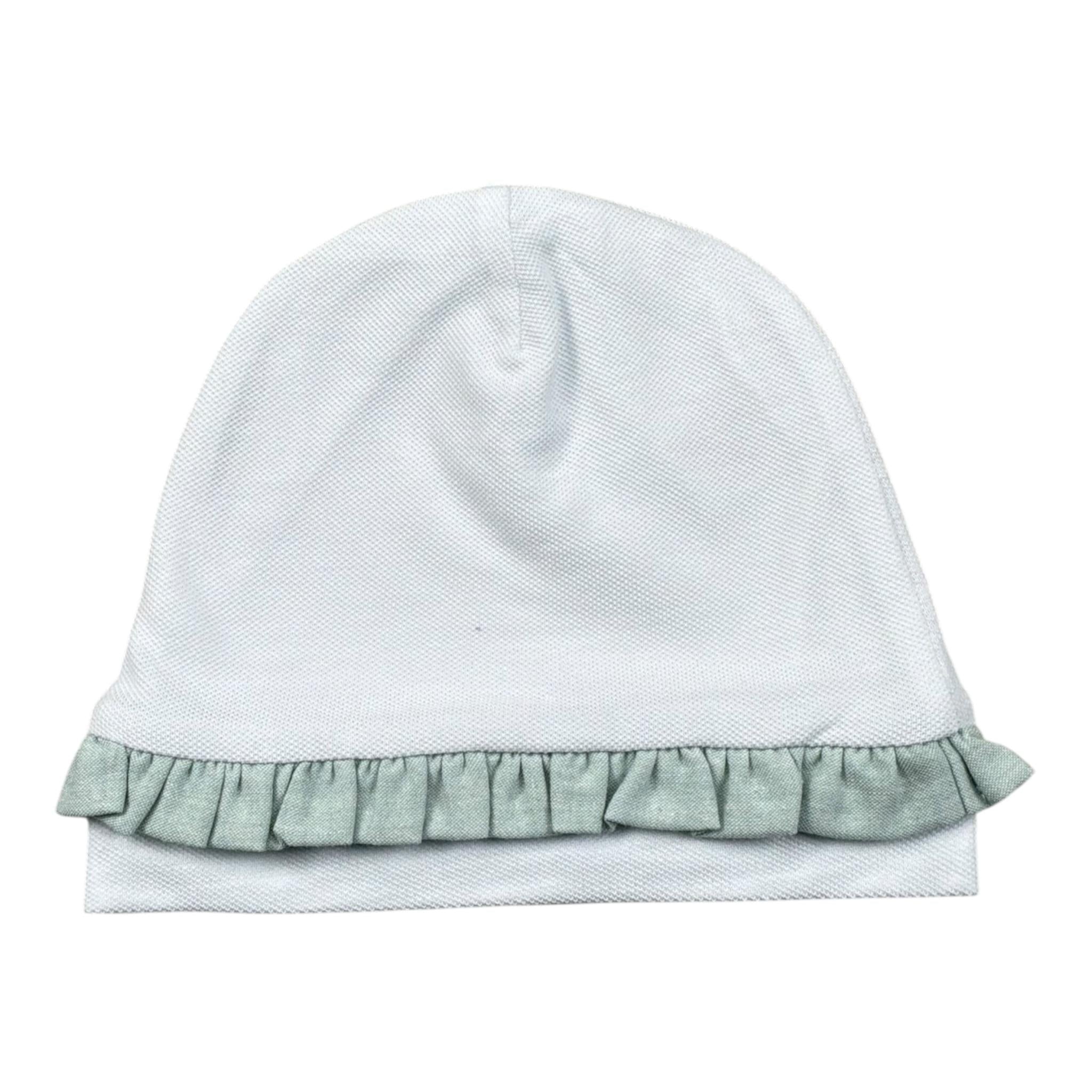 Babyvip Cappello Tinta Unita con Rouches per Neonata T1336 BIANCO BABYVIP 