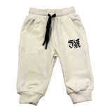 JOHN RICHMOND pantalone tuta tinta unita con stampa in contrasto Panna per Neonato RIA25107PA PANNA JOHN RICHMOND 