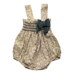 CALAMARO pagliaccetto tinta unita con fantasia fiori Beige per Neonata 32459 BEIGE CALAMARO 