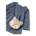 MAYORAL abito tinta unita con pochette girocollo Blu per Neonata 2915X BLU MAYORAL 