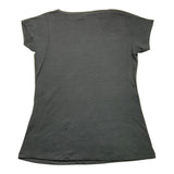 Yes Zee T-Shirt Girocollo Tinta Unita Con Stampa Nero Per Bambina