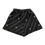 ELISABETTA FRANCHI short tinta unita con stampa logo Nero per Neonata EGBE020 NERO ELISABETTA FRANCHI 