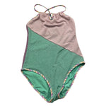 F**K Costume Tinta Unita Glitterato per Bambina FJ25G2G03MKX55 VERDE F**K 