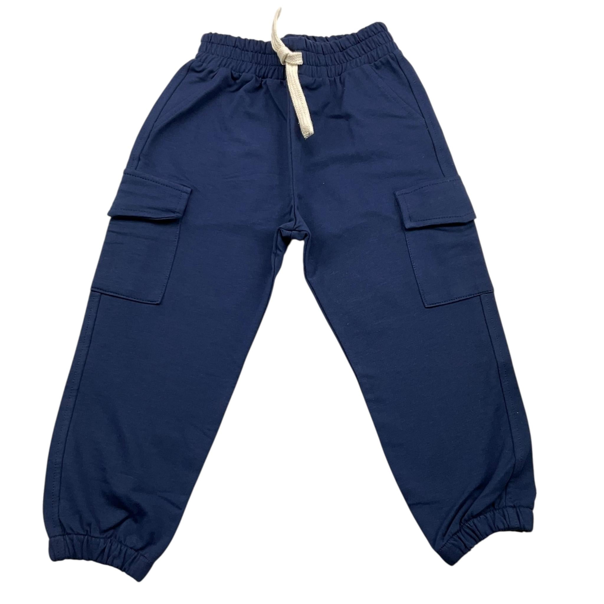 PLEASE pantalone tuta tinta unita  Blu per Bambino FJ28042B60 BLU PLEASE 