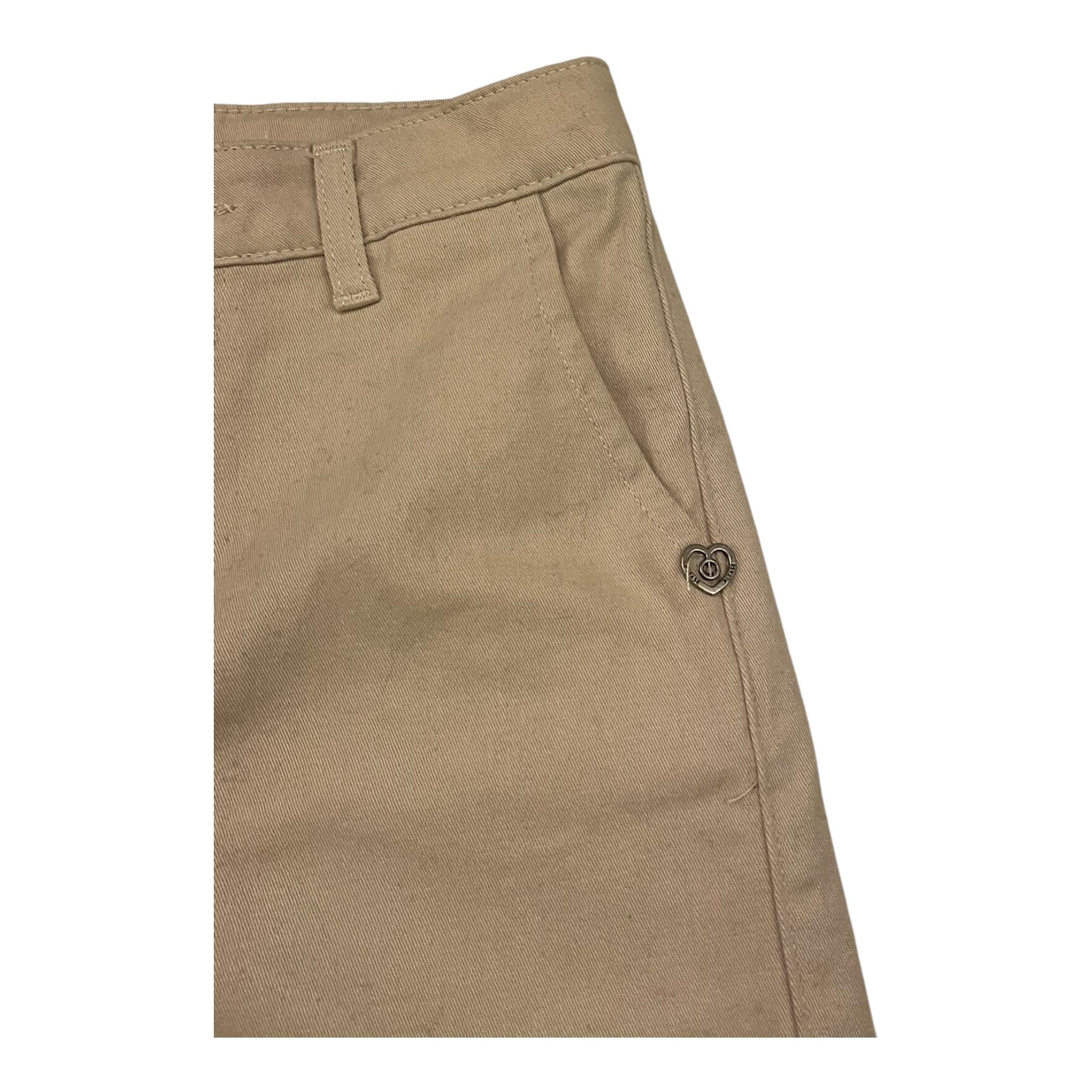 PLEASE pantalone tinta unita modello palazz Beige per Bambina PHV5132G66 BEIGE PLEASE 