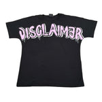 Disclaimer T-Shirt Girocollo tinta unita con Stampa Nero per Bambina 23IDK53962 NERO DISCLAIMER 