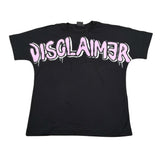 Disclaimer T-Shirt Girocollo tinta unita con Stampa Nero per Bambina 23IDK53962 NERO DISCLAIMER 