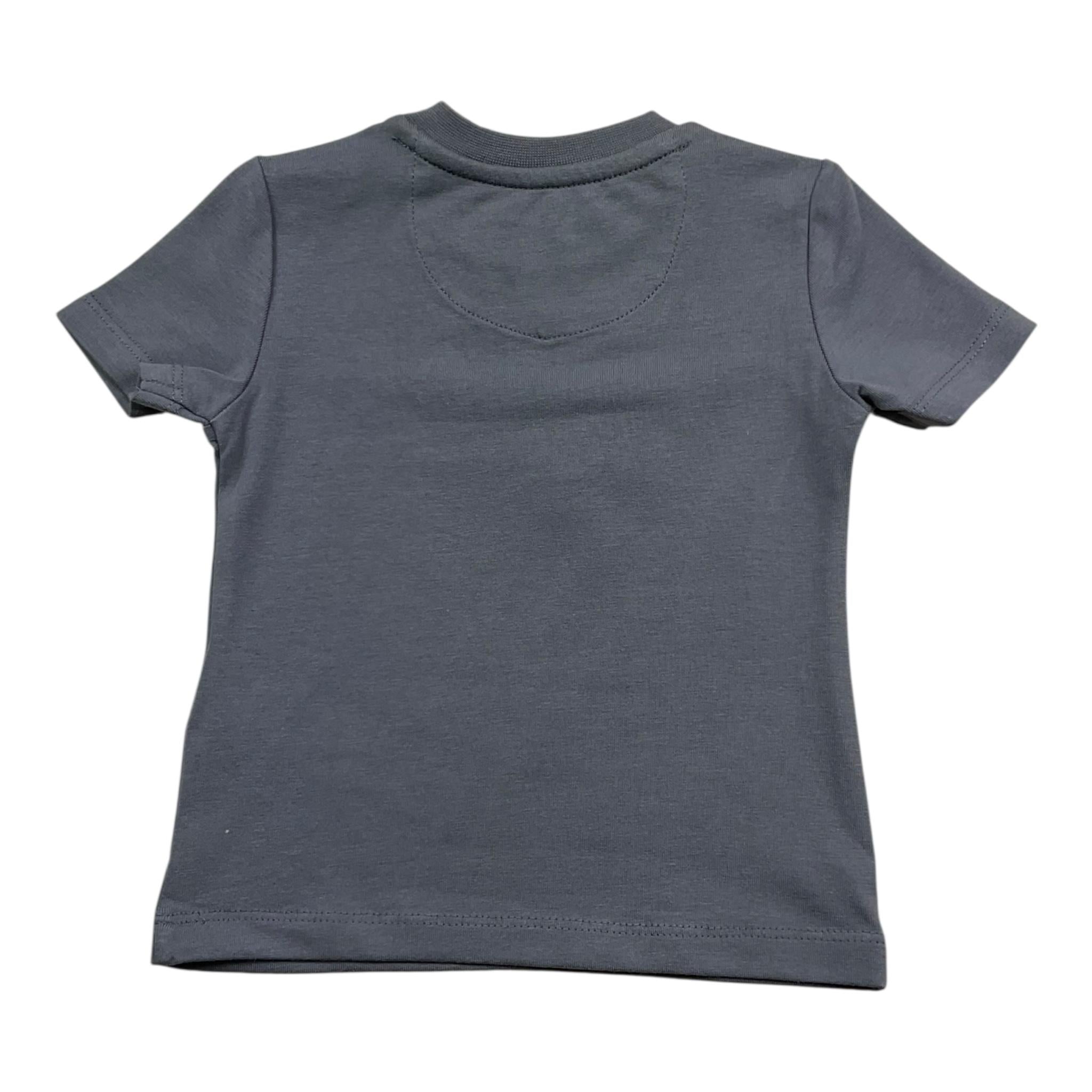 Calvin Klein T-Shirt Girocollo Tinta Unita con Stampa per Neonato IN0IN00292 PETROLIO CALVIN KLEIN 
