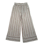 Sarabanda Pantalone Fantasia A Righe Modello Palazzo per Bambina 04225 BIANCO SARABANDA 