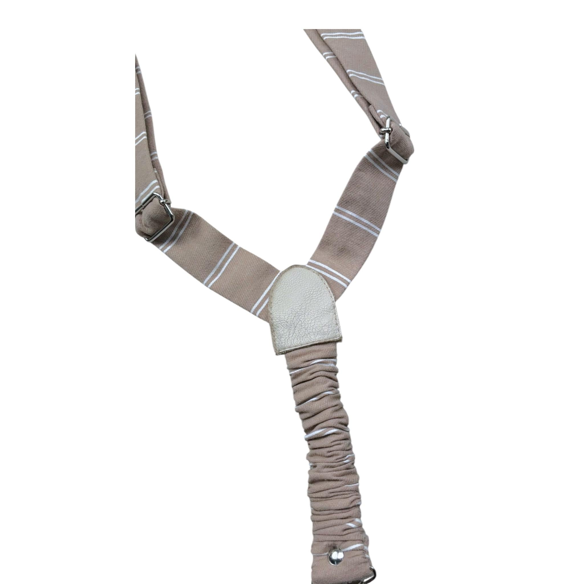 Le Bebe' Bretelle Tinta Unita con Fantasia per Neonato LBB5396 BISCOTTO LE BEBE' 