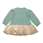 MAYORAL abito tinta unita con tulle Verde acqua per Neonata 2919 VERDE ACQUA MAYORAL 