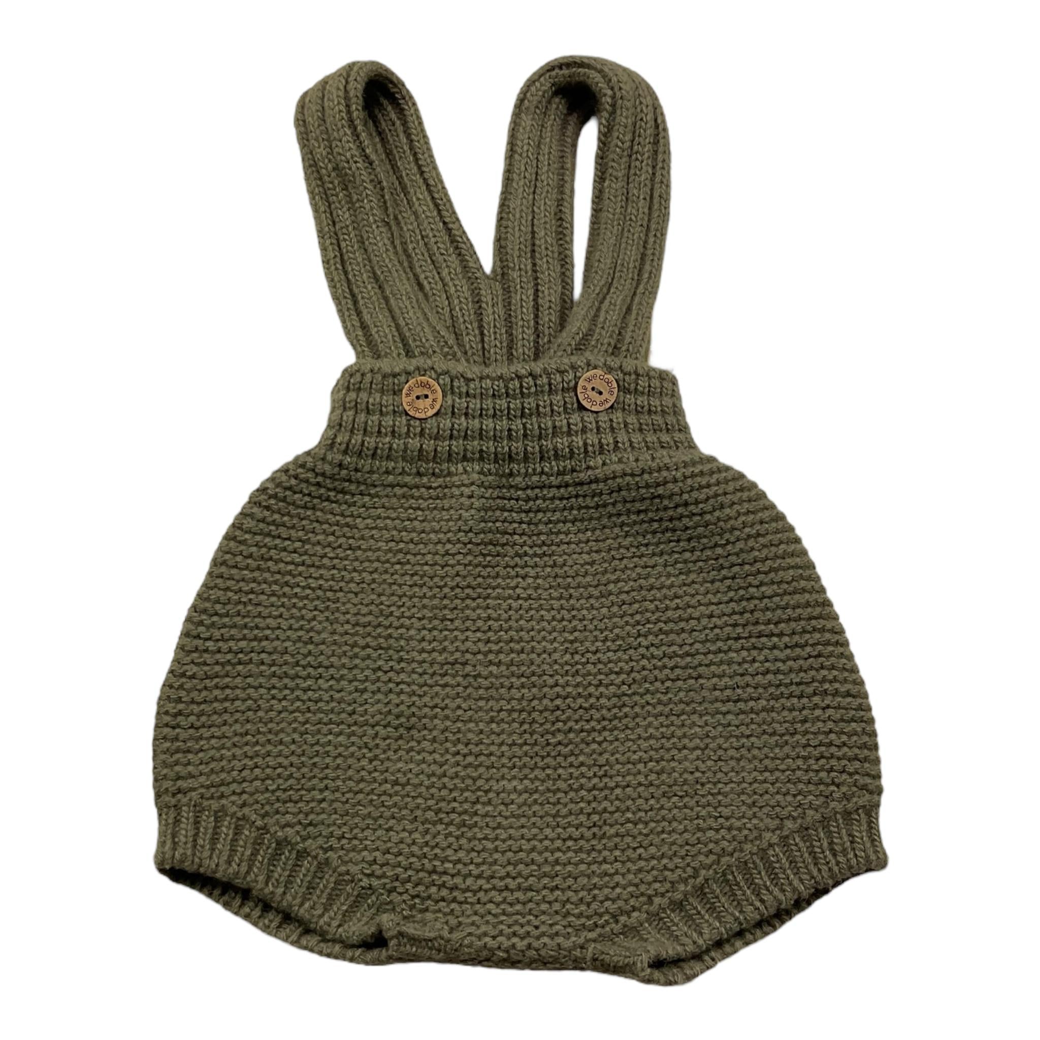 WEDOBLE pagliaccetto tinta unita con bretelle Verde per Neonato I2409305 VERDE WEDOBLE 