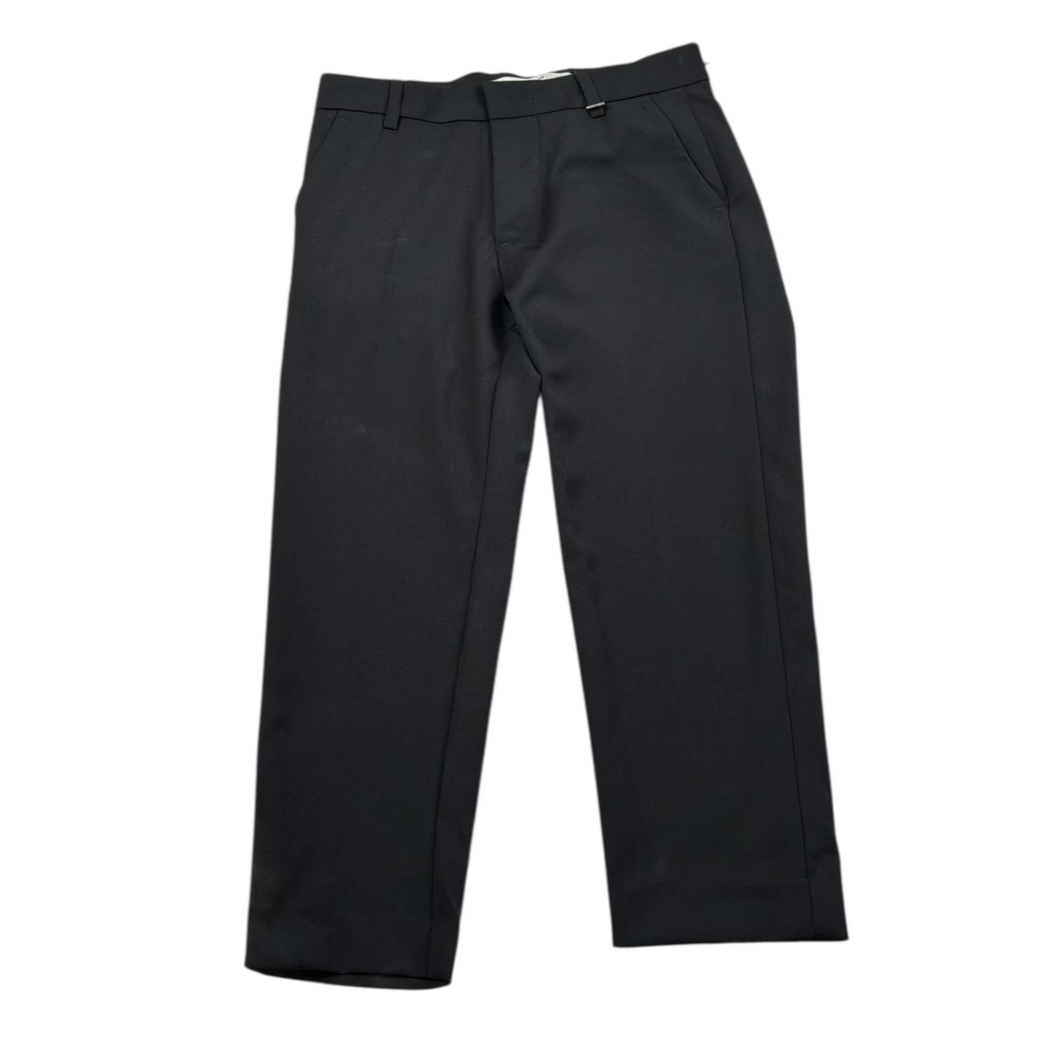 I'M Brian Pantalone Tinta Unita con Elastico In Vita per Bambino PA3234J NERO I'M BRIAN 