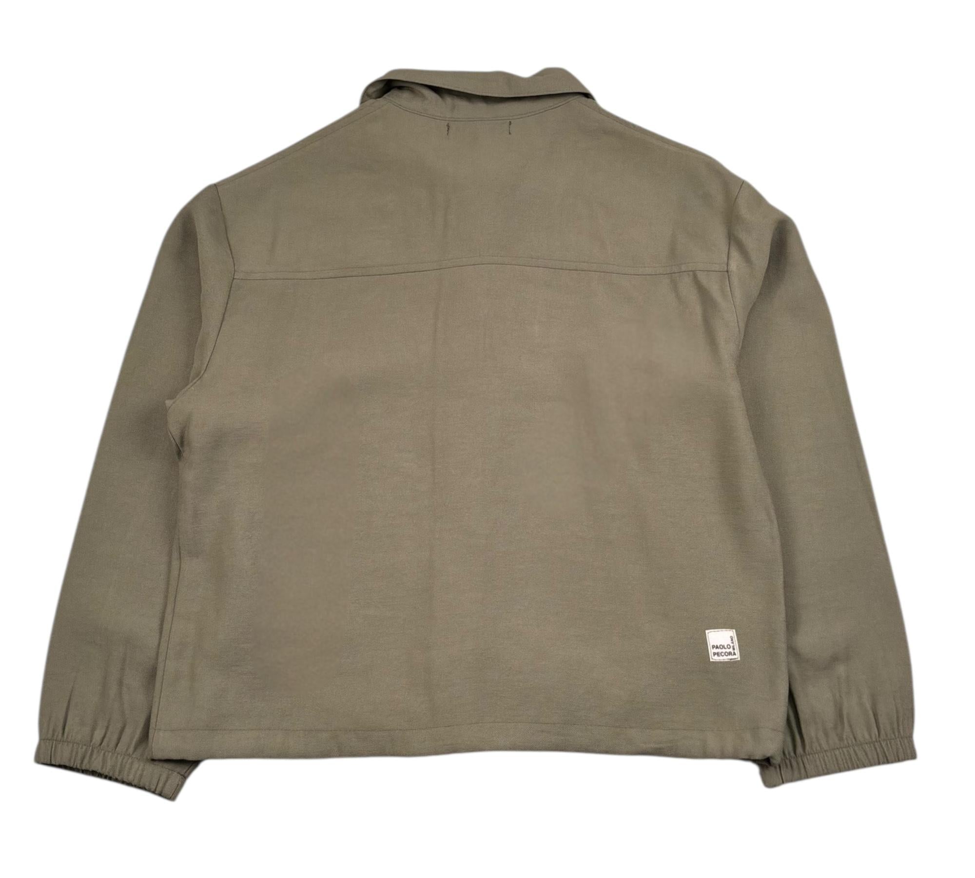 Paolo Pecora Camicia Manica Lunga Tinta Unita per Bambino PP4306 VERDE PAOLO PECORA 