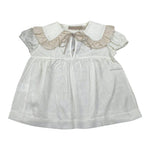 La Stupenderia Camicia Mezza Manica Tinta Unita con Colletto per Bambina TJCM72X PANNA LA STUPENDERIA 