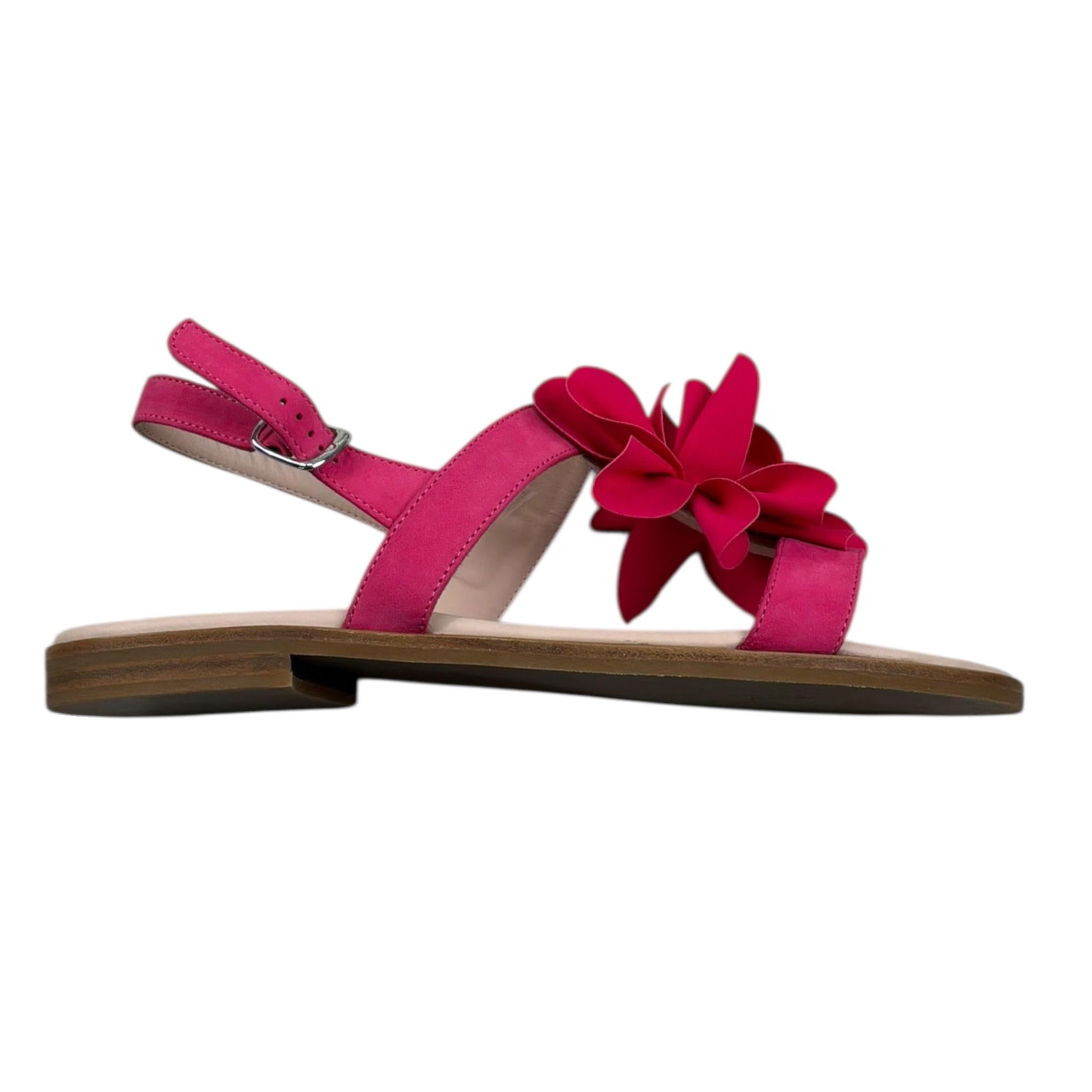 Il Gufo Sandalo Tinta Unita con Applicazioni per Neonata G625N FUXIA IL GUFO 