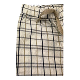 J.O. Milano Pantalone Tinta Unita Fantasia Quadri con Elastico In Vita per Neonato 274C2N BIANCO J.O. MILANO 