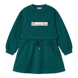 MAYORAL completo 2pz felpa-shorts tinta unita Verde per Bambina 4927JX VERDE MAYORAL 